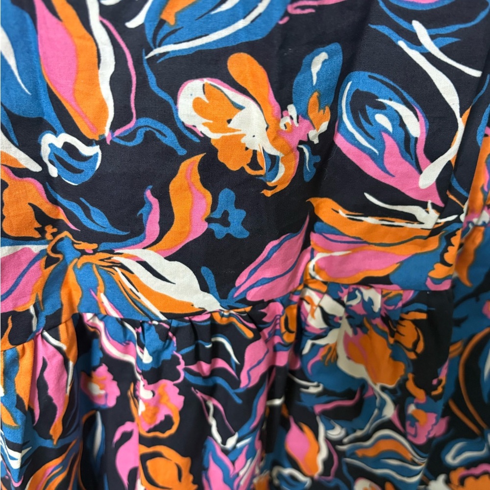 nwt French Connection Black and Pink Floral Maxi Dress small - Picture 5 of 15